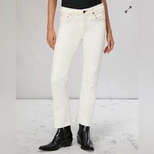 Rag & Bone White Peyton Midrise Bootcut in Optic White Denim Jeans Size 30 Women
